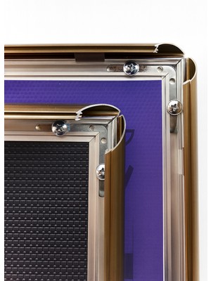 OfisDS A3 Bronz Alüminyum Çerçeve Gönye Köşe Aç Kapa Açılır Kapanır (30X42)