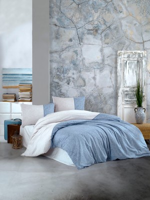 Bella Home Kristal Çift Kişilik Ranforce Nevresim Takımı - 4 Parça - %100 Pamuk - Orijinal Lüks Kutu