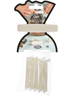 Muf Home Paket Poşet Mandalı / Klipsi Ambalaj Kapatma Aparatı Paket Mandalı- 5'li Set