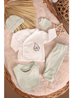 Kidello Su Yeşili Avokadolu Erkek Bebek 5'li Takım