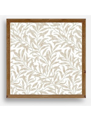 Yaprak Ahşap Çerçeveli Tablo