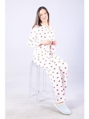 Mckanzie 3306 Milan Soft Gömlek Yaka Uzun Kol Uzun Alt Pijama Takımı
