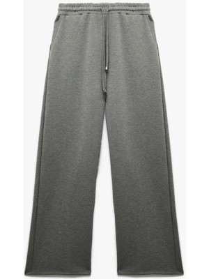 Koton Regular Fit Modal Karışımlı Cepli Beli Bağlamalı Düz Bol Paça Eşofman Altı 6WAK30026EK