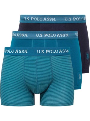 U.s. Polo Assn. Erkek Modal 3'lü Erkek Boxer, %47 Modal %47 Pamuk %6 Likra