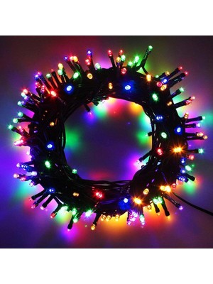10 Metre Çok Renkli Rgb Fişli LED Kablo Yılbaşı Aydınlatma
