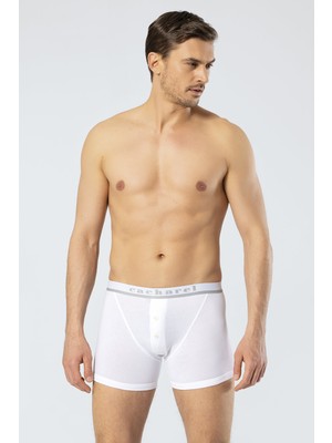 Cacharel Yazılı Düğmeli Erkek Boxer %95 Pamuk %5 Likralı