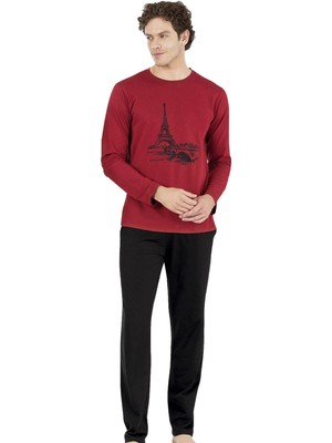 Pierre Cardin Erkek Pijama Takım, %100 Pamuklu, Cep Detaylıdır