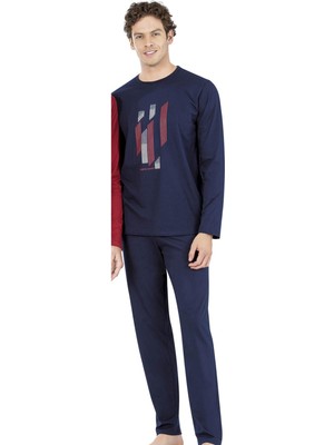 Pierre Cardin %100 Pamuklu, Cep Detaylı Erkek Pijama Takım