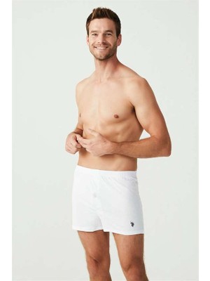 U.S. Polo Assn. 3 Adet %100 Pamuk Düğmeli Erkek Boxer