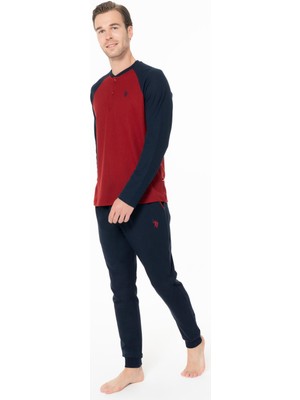 U.S. Polo Assn. Erkek Kışlık Ev Giyim Pijama Takım Alt Üst Takım