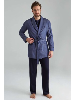 U.S. Polo Assn. Kadın Damat Çeyiz Seti 5 Parça Kutulu Lacivert Pijama Takımı Özellikleriyle
