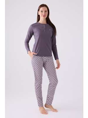 Pierre Cardin Ikili Pijama Takım Mürdüm  - Süprem - 2li Takım