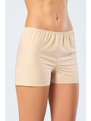 Türen Kadın Şort Jüpon Ten Renk 80% Poliamid 20% Elastan Konforlu Kumaş Özellikleri ile L Beden