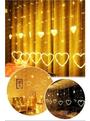 Renkli Kalpli LED Işık Perde, Dekoratif 8 Mod, 3 Metre Süsleme Işığı