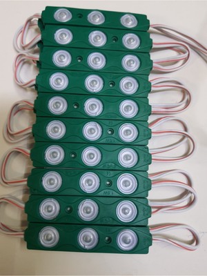 Yeşil LED Mercekli Modül 20 Adet, Yüksek Kalite, Güçlü ve Dayanıklı