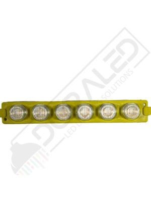 12V 6W 6 Mercekli Sarı Amber LED Modül Seti 10’lu