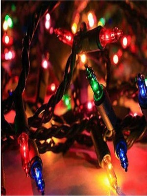 Renkli LED Işıklar, Dekoratif ve Parti Süsleme, Priz Girişli, Noel Ağaçı 100 LED