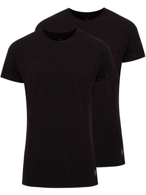 U.S. Polo Assn. 2'li Bisiklet Yaka Kısa Kol Düz Renk T-Shirt