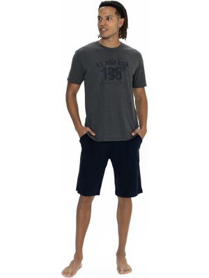 U.S. Polo Assn. U.s. Polo Erkek T-Shirt ve Cepli Şort Takım, Kısakol, Bisiklet Yaka, Cep Detaylı