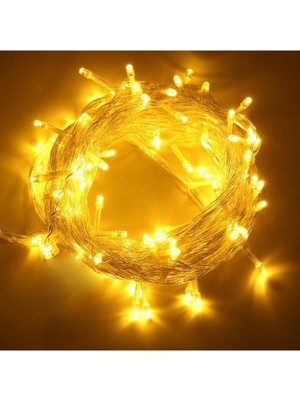 100 Ledli Fişli Dekorasyon Işığı, 10M Günışığı Yılbaşı Ağacı Işığı