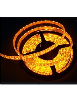 Dış Mekan Silikonlu Amber Renk Şerit Led, Dayanıklı ve Enerji Tasarruflu