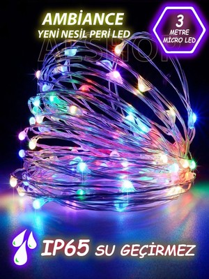 3 Metre Renkli LED Peri Işık, Şık ve Ferah Ortamlar Için Mükemmel Seçenek