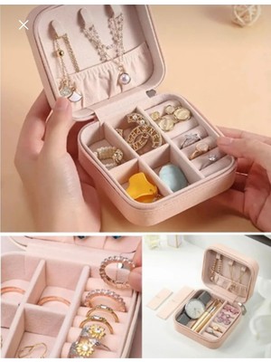 Feyza Design Şık Takı ve Mücevher Düzenleyici Kutu, Kolye, Küpe ve Toka Saklama Çözümü