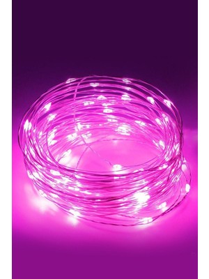 Pembe LED Peri Dekoratif Aydınlatma, 3 Metre, Şık ve Parlak Atmosfer