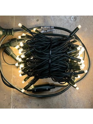 Yeşil Kablo IP65 Ip LED Işık 10M Gün Işığı Dış Mekan Yılbaşı Süsleri