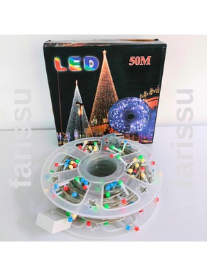 50 Metre Renkli Peri LED Işık, Dış Mekan Dekorasyon Için Mükemmel