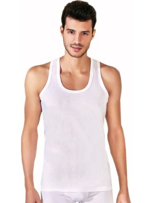 Berrak Erkek Beyaz 6 Adet %100 Pamuk Atlet