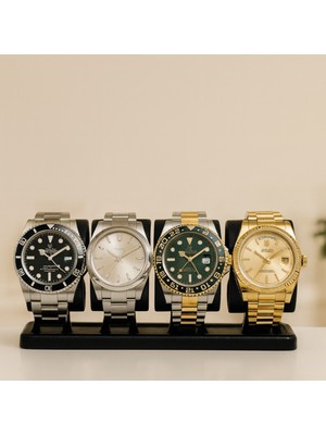 Feyza Design 4'lü Saat Tutucu Stand, Kol ve Bileklik Organizeri