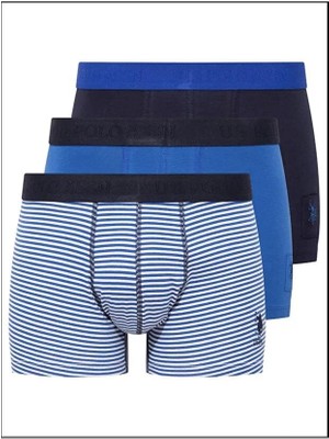 U.S. Polo Assn. 3'lü Erkek Boxer Pamuklu ve Likralı