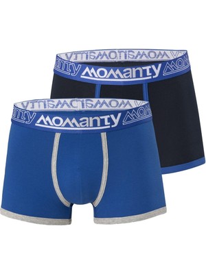Momanty Erkek 2'li Boxer, %95 Pamuk %5 Elastan