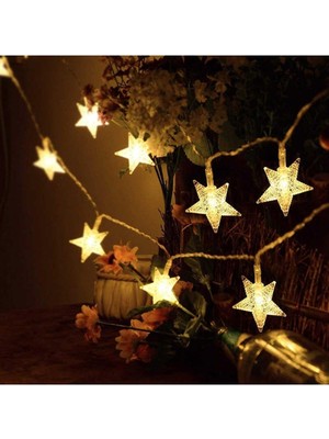 4 Metre 20 LED Yıldız Dizeleri, Işıklı Dekorasyon Aydınlatması
