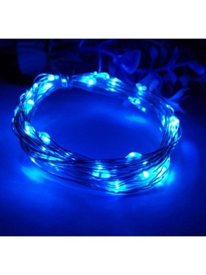 Mavi Peri LED 3 Metre, Şık ve Parlak Dekoratif Aydınlatma