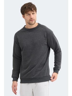 Slazenger Nadav Erkek  Beyaz Sweatshırt