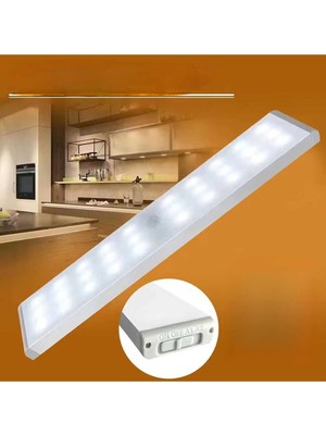 30 LED Hareket Sensörlü Mutfak Dolap Içi Koridor Merdiven Aydınlatması