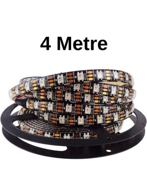 Adreslenebilir Magic LED 5V 60 Chip IP30, 4 Metre, Renkli ve Parlak