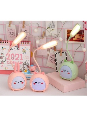 Renkli Karikatür Tasarımlı 3 Modlu LED Masa Lambası Çocuklar Için