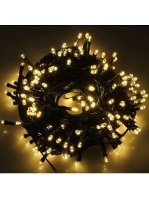 10 Metre Siyah Fişli Sarı LED Kablo ile Yılbaşı ve Organizasyon Aydınlatması