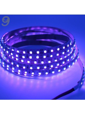 12V 120 LED Siyah Işık Şerit LED 1 Metre, Parlak ve Dayanıklı Işıklandırma