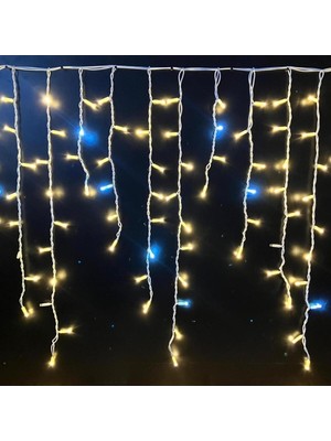 Saçak LED Işık IP65, Gün Işığı ve Flaş LED 2X1M Dış Mekan Yılbaşı Işığı