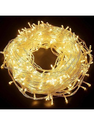 100 Ledli Fişli Dekor Işık, Yılbaşı Ağacı ve Oda Süsleme Için Parlak 10M