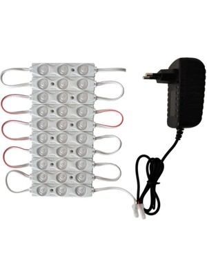 10 Adet Beyaz Modül LED Tak Çalıştır Uzunluk 120 cm Set