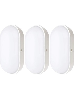 3’lü Su Geçirmez 20W Beyaz Kasa Gün Işığı LED Işık Seti