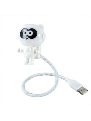Sevimli Astronot Tasarımlı USB LED Gece Lambası, Yumuşak Işık