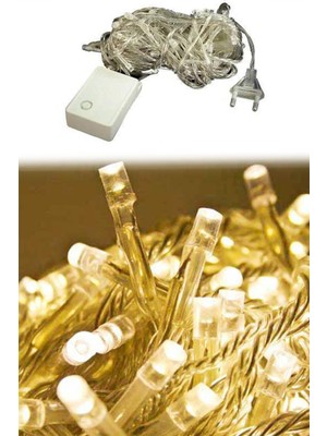 100 Ledli Eklemeli Fişli Dekor Işığı, Animasyonlu, 10M Günışığı Yılbaşı Ağacı Işığı