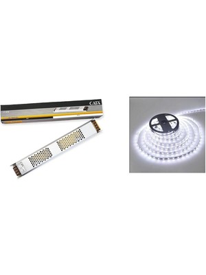 25 M Şerit LED Beyaz ve Slim Trafo Takımı, Enerji Verimli ve Şık Tasarım