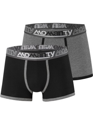 Momanty Erkek 2'li Boxer, %95 Pamuk %5 Elastan